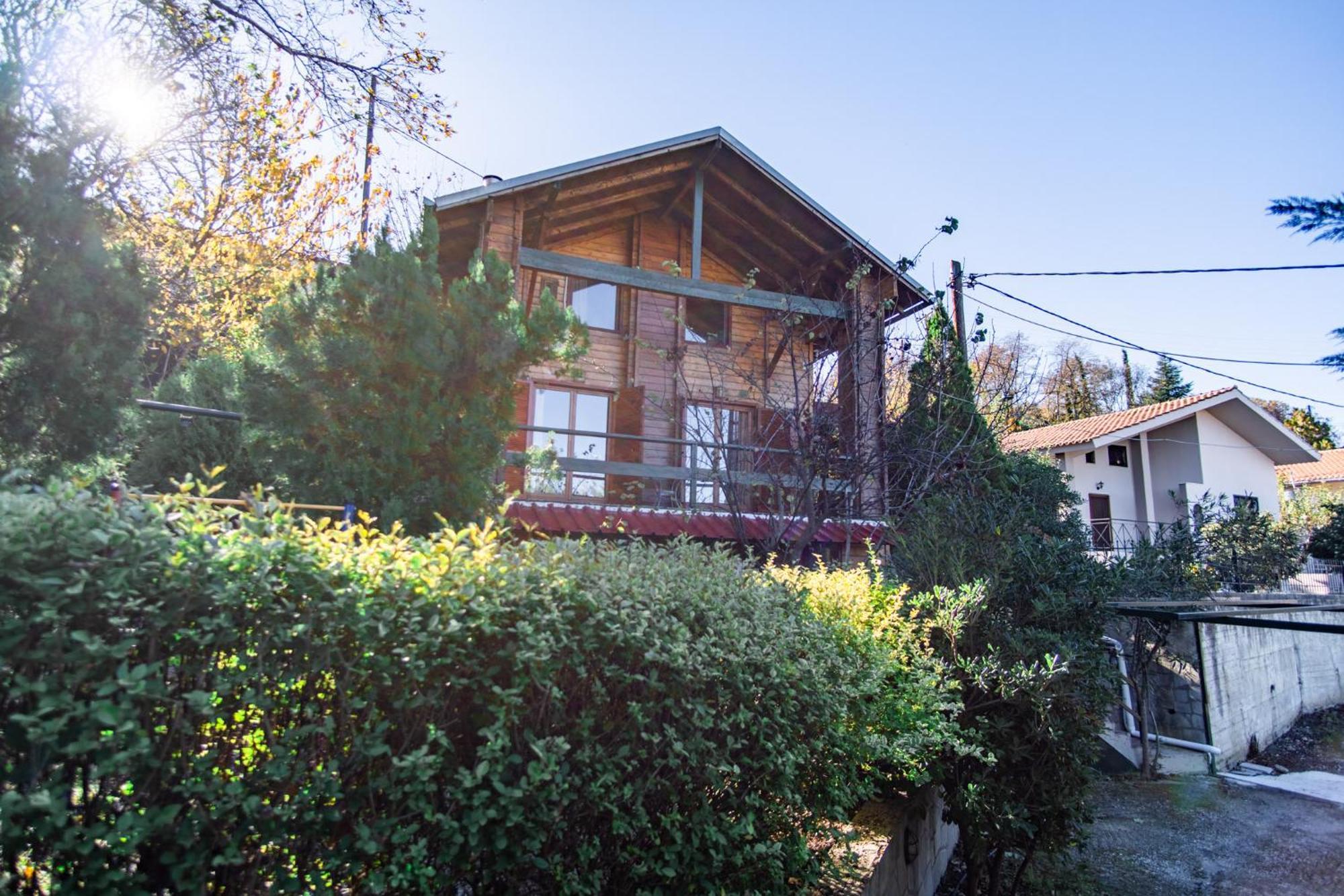 Zeus-Village Οικισμός Φινλανδικών Chalet Με Πισίνες & Γυμναστήριο Molos  Eksteriør bilde